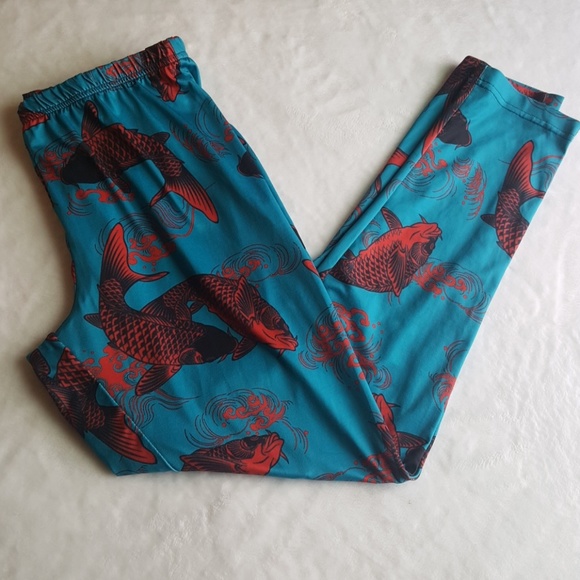 Firmiana Pants - Lily by Firmiana Asian Koi Fish Leggings